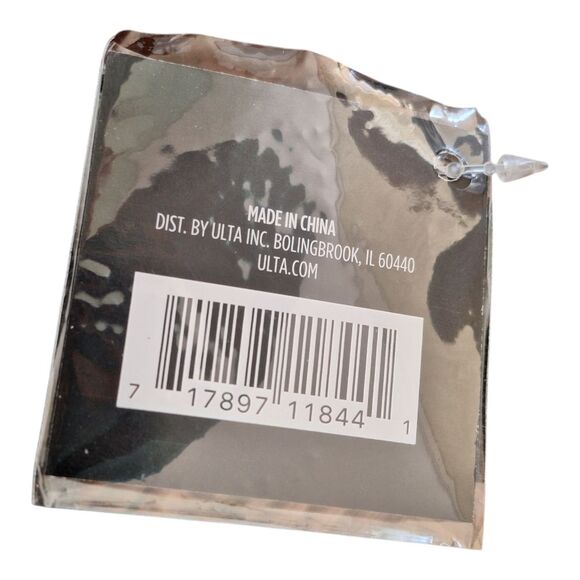 Ulta Beauty Black Sling Bag Crossbody NWT Striped Strap Pebbled Vegan Leather - Picture 5 of 10